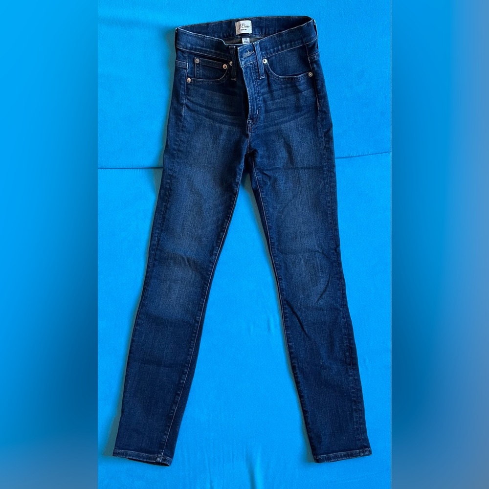 J. Crew High Rise 9” Toothpick skinny jeans